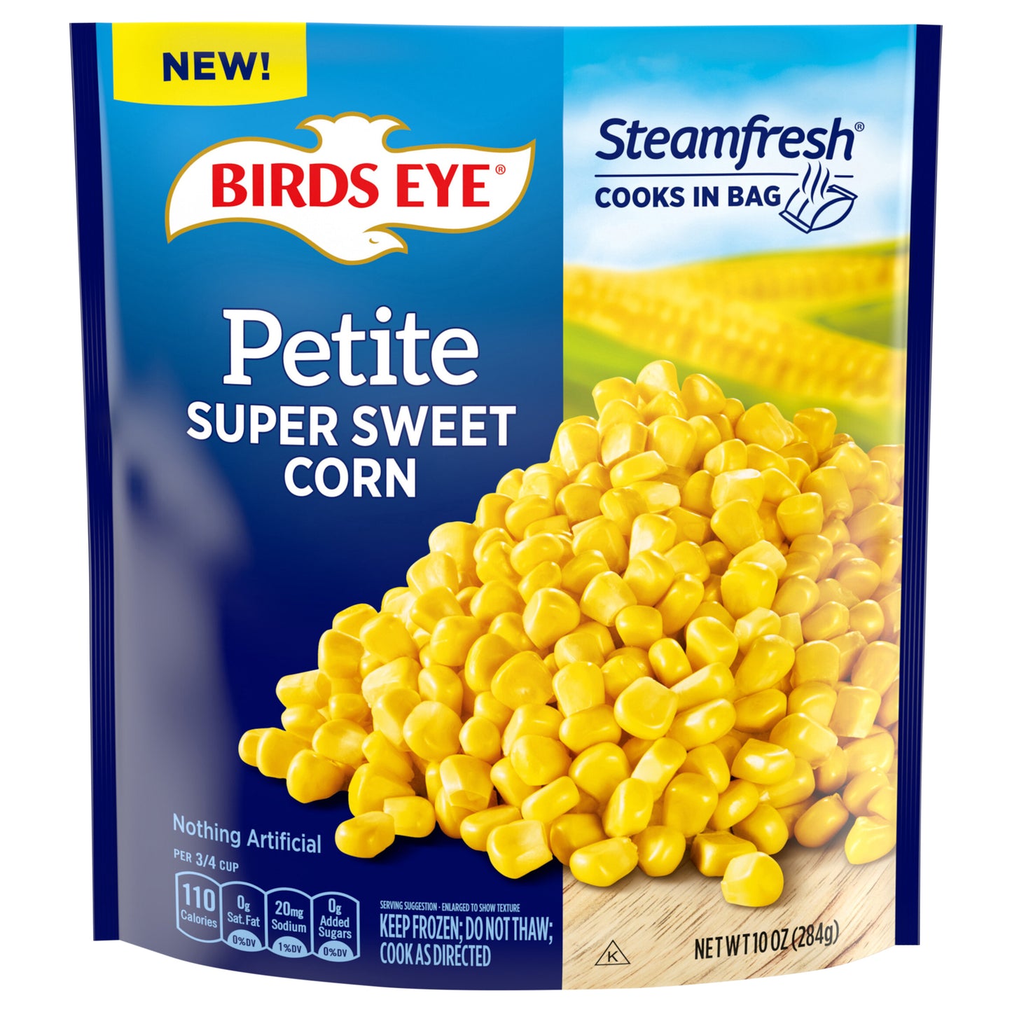 Birds Eye Steamfresh Petite Super Sweet Corn, Frozen Vegetables, 10 oz. Bag