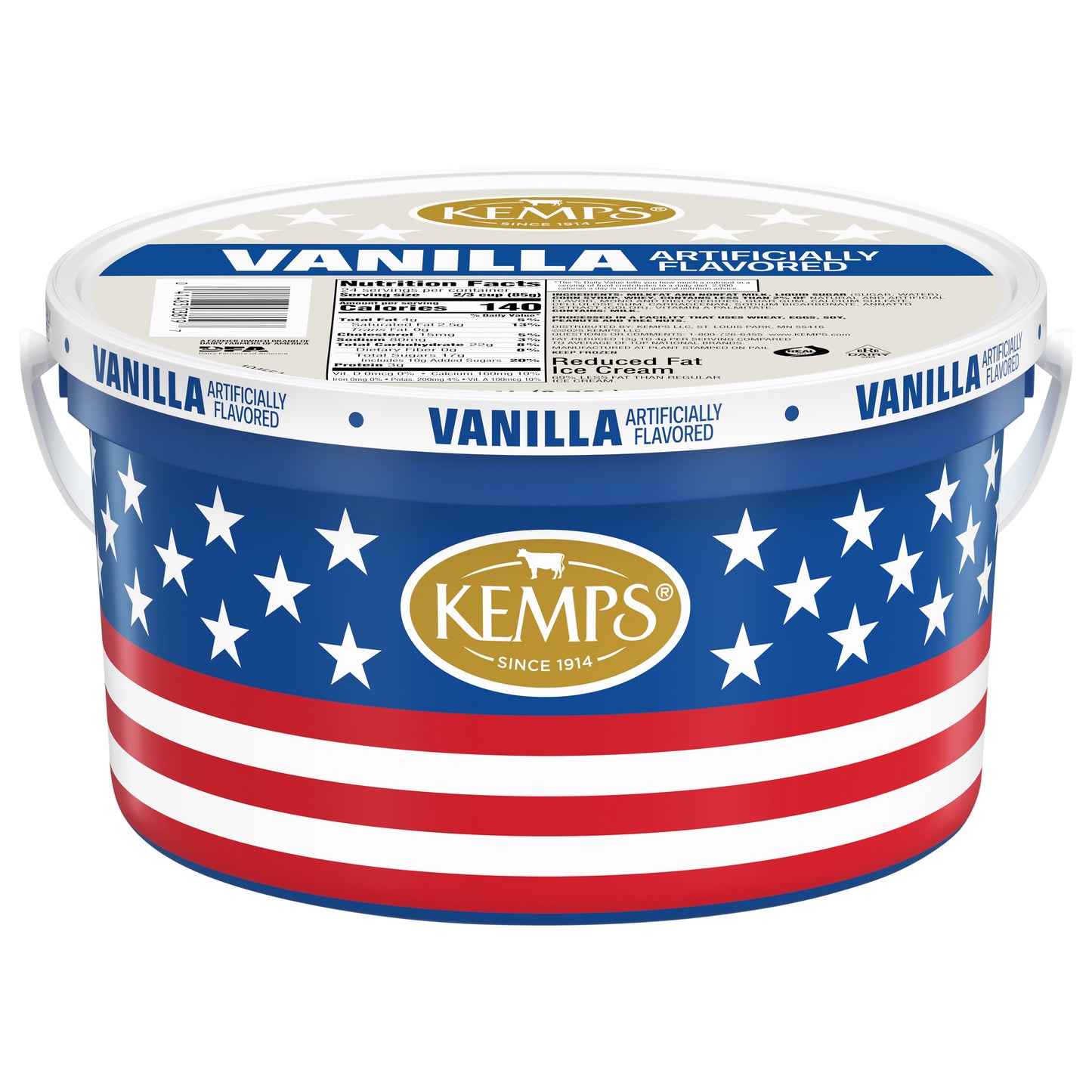 Kemps Reduced Fat Vanilla Ice Cream 1 gal