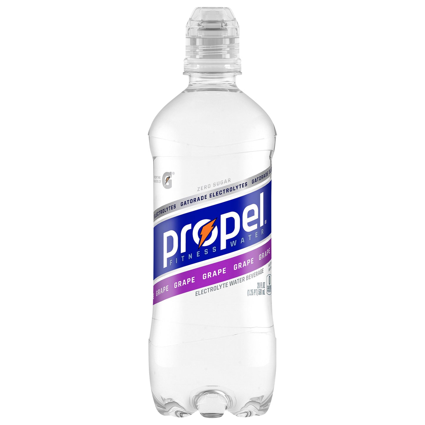 Propel Zero Sugar Electrolyte Water Beverage Grape 20 Fl Oz Bottle