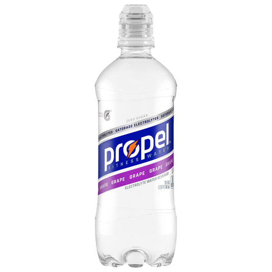 Propel Zero Sugar Electrolyte Water Beverage Grape 20 Fl Oz Bottle