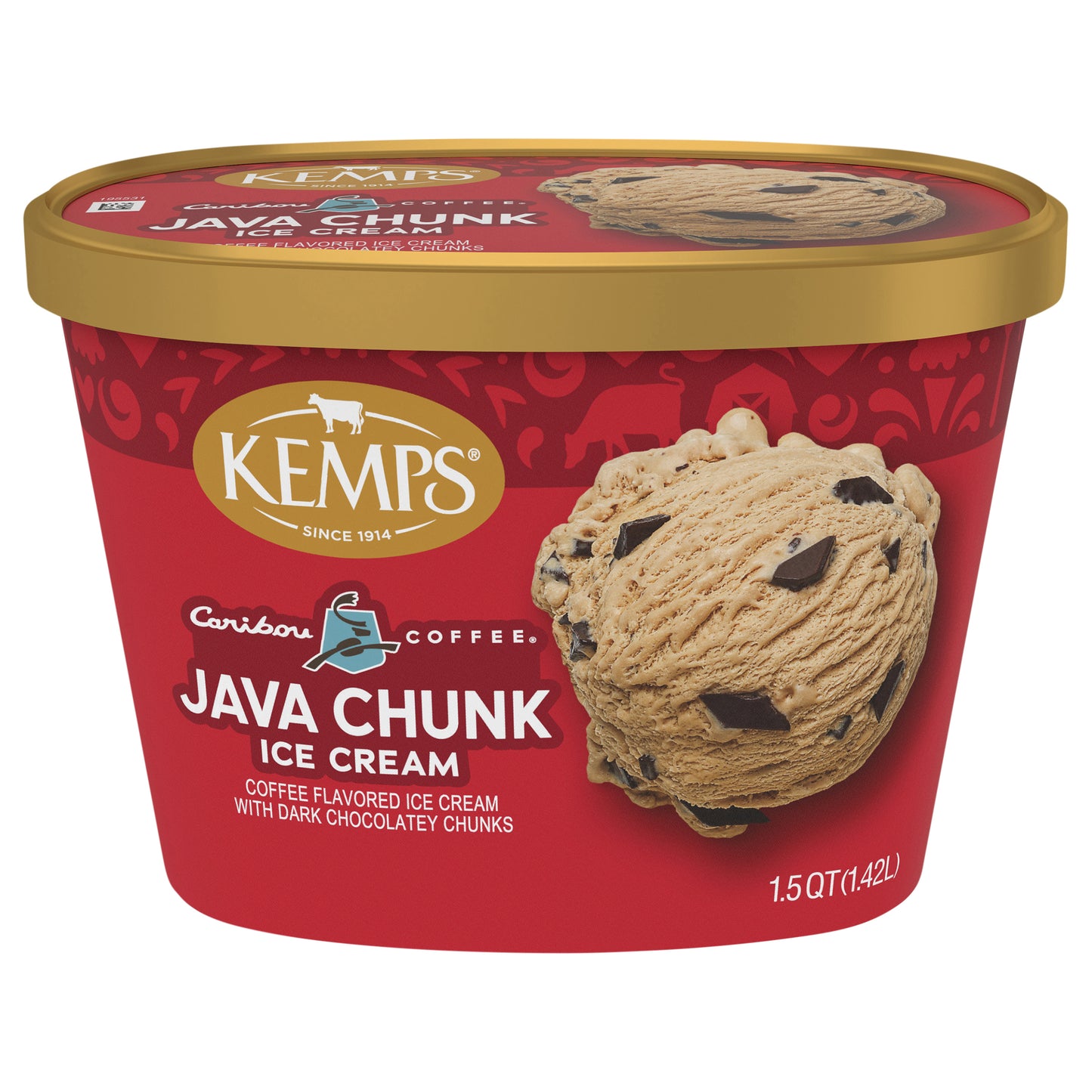 Kemps Caribou Coffee Java Chunk Ice Cream 1.5 Quart