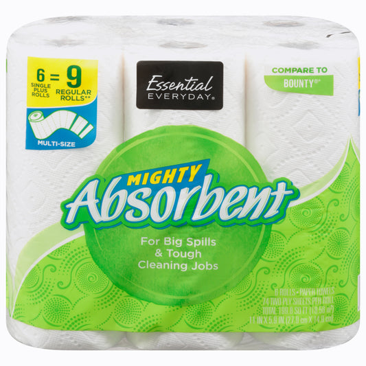 Essential Everyday Mighty Absorbent Paper Towels 6 ea
