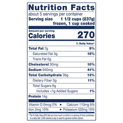 Birds Eye Voila! Family Size Cheesy Chicken Frozen Meal, 42 oz. Bag