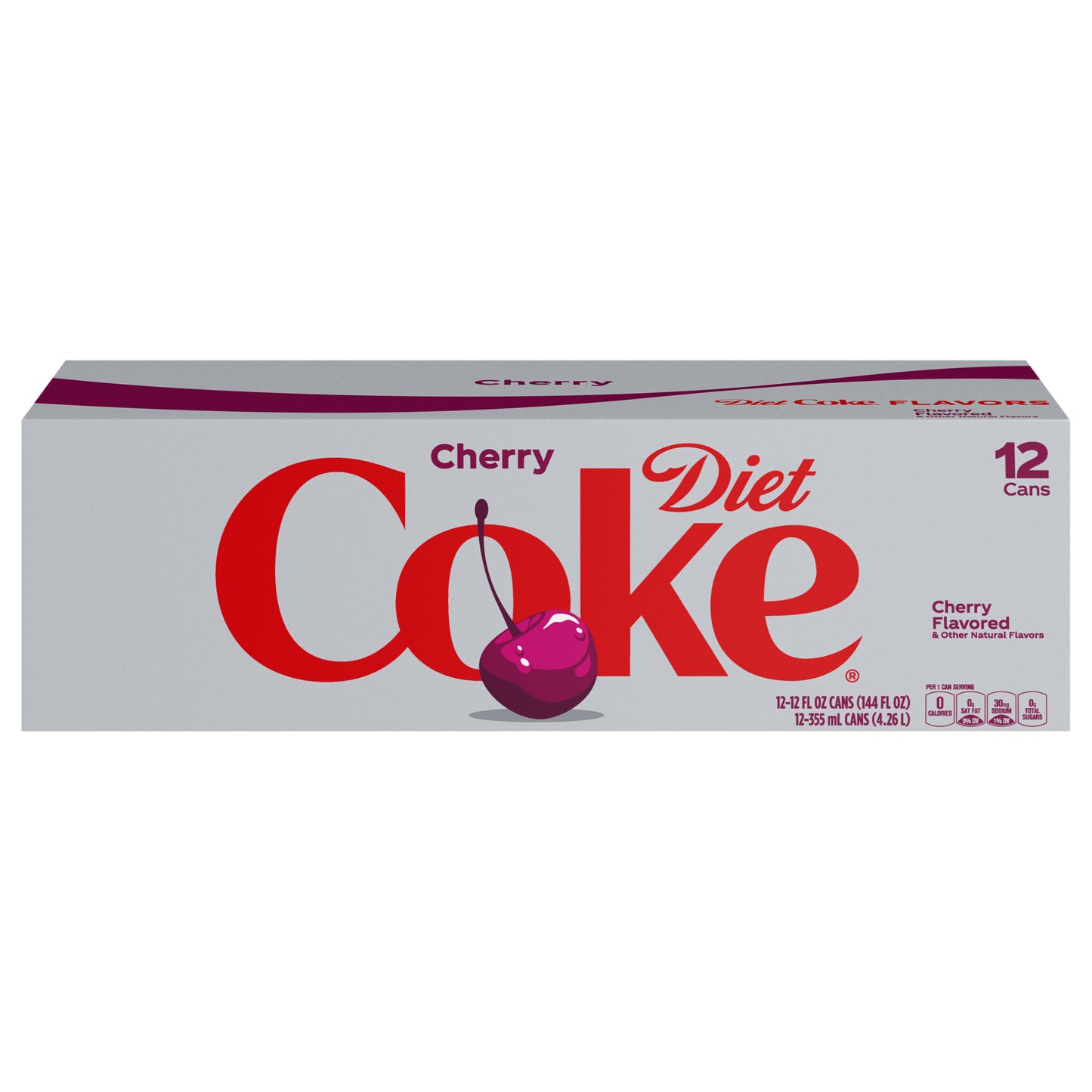Diet Cherry Coke Fridge Pack Cans, 12 fl oz, 12 Pack