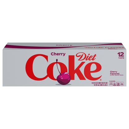 Diet Cherry Coke Fridge Pack Cans, 12 fl oz, 12 Pack