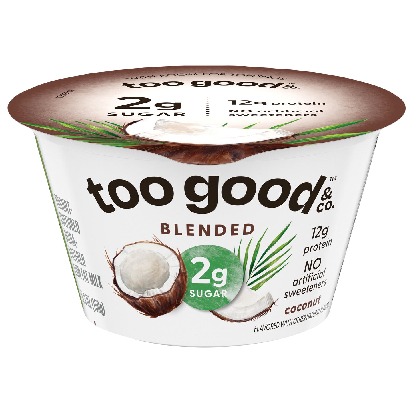 Too Good & Co. Blended Coconut Yogurt-Cultured Ultra-Filtered Low Fat Milk Product Cup