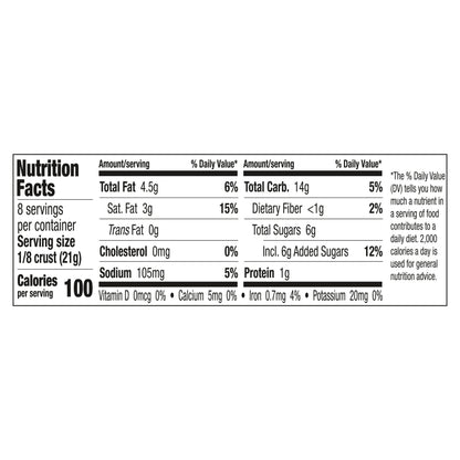 Keebler Ready Crust 9-Inch Chocolate Pie Crust, Premade Crust For Baking And No-Bake, 6 oz