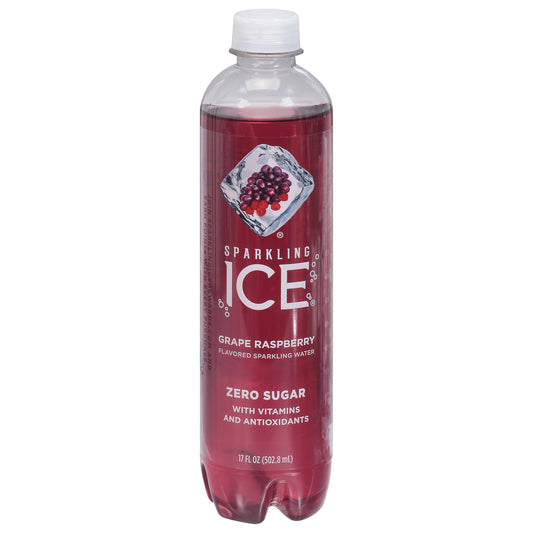 Sparkling Ice Zero Sugar Grape Raspberry Flavored Sparkling Water 17 fl oz