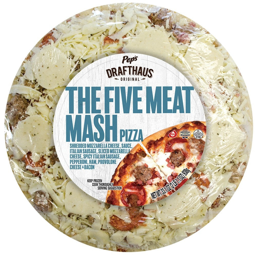 Pep's Drafthaus Original The 5 Meat Mash Pizza