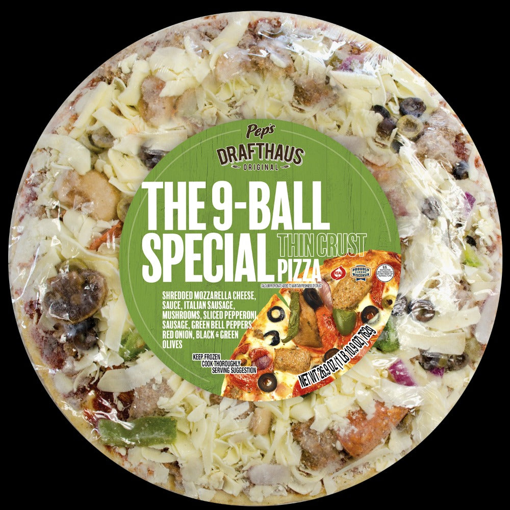 Pep's Pizza Drafthaus Original Thin Crust The 9-Ball Special