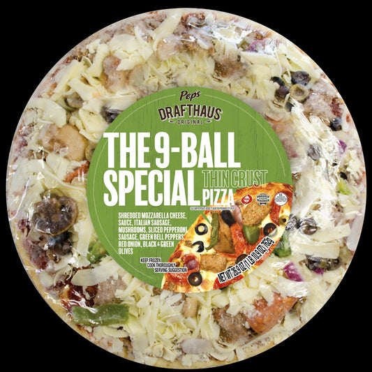 Pep's Pizza Drafthaus Original Thin Crust The 9-Ball Special