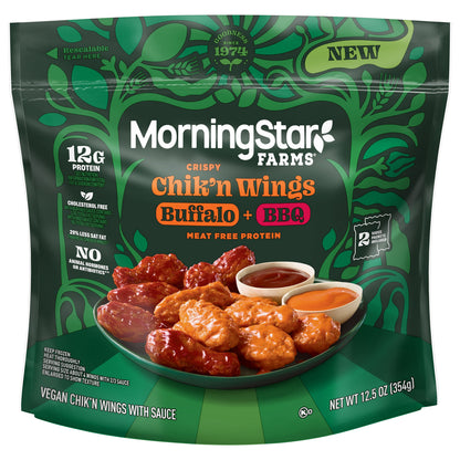 Morningstar Farms Poultry BBQ & Buffalo Flavors Sauced 12.5oz