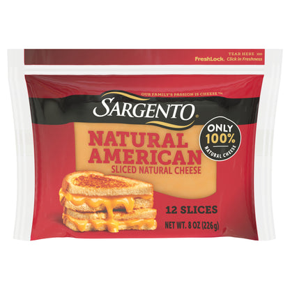 Sargento® Natural American Sliced Cheese, 12 Slices