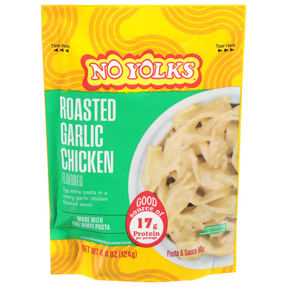 No Yolks Roasted Garlic Chicken Flavored Pasta & Sauce Mix 4.4 oz