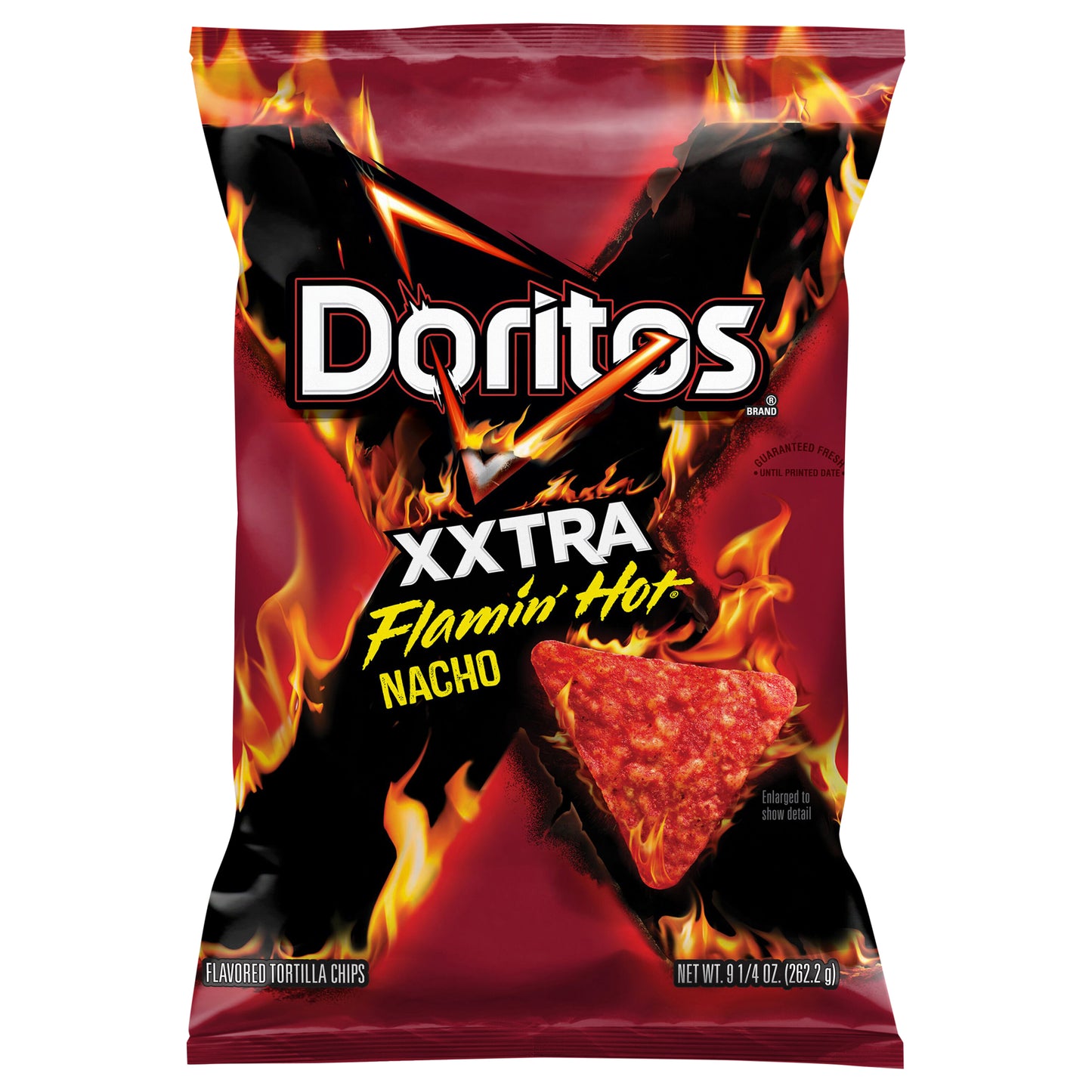 Doritos Flavored Tortilla Chips Xxtra Flamin' Hot Nacho 9 1/4 Oz
