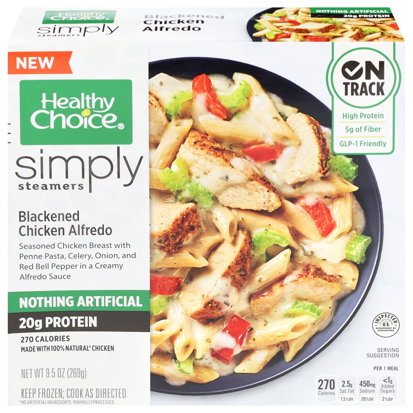 Healthy Choice Simply Steamers Blackened Chicken Alfredo 9.5 oz