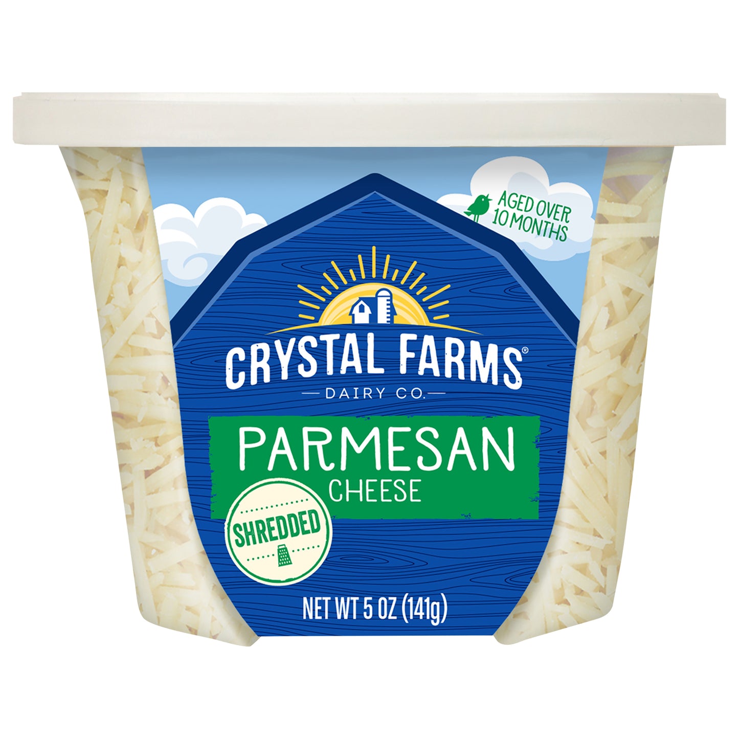 Crystal Farms Shredded Parmesan Cheese Cup, 5 oz