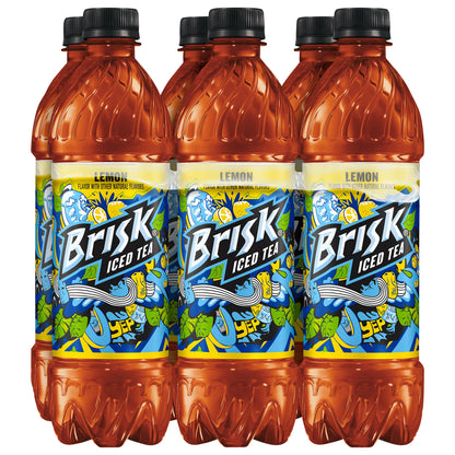 Brisk Iced Tea Lemon 16.9 Fl Oz, 6 Count,  Bottles