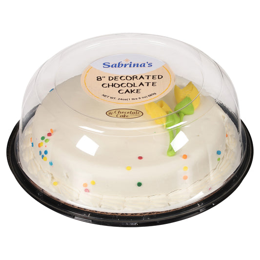 Sabrina's 8 Inches Decorated Chocolate Cake 24 oz
