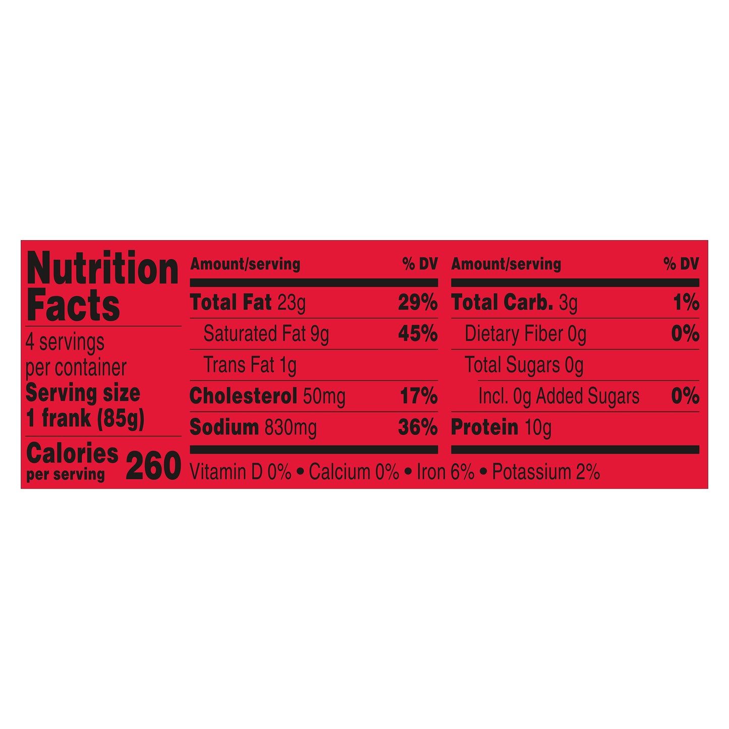 Hebrew National Jumbo Beef Franks, Hot Dogs, 4 Count