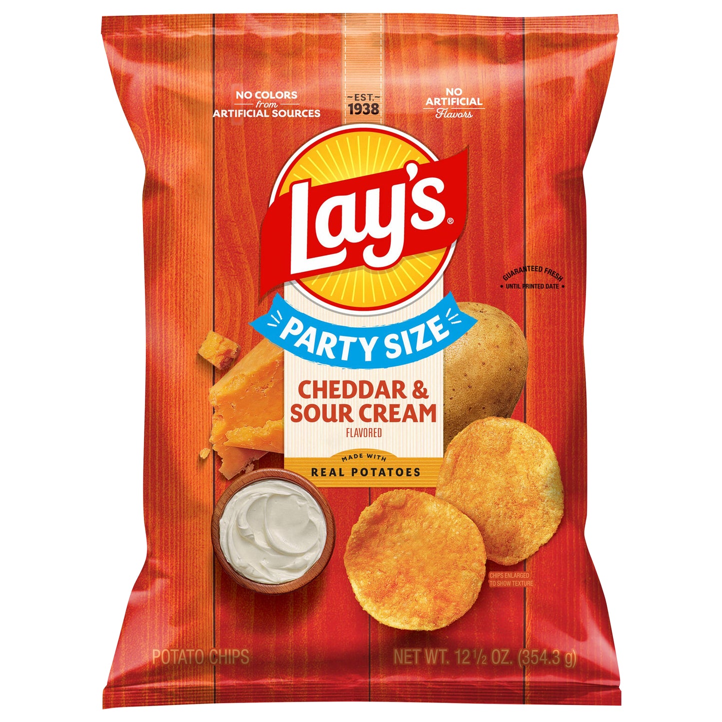 Lay's Potato Chips Cheddar & Sour Cream Flavored 12 1/2 Oz