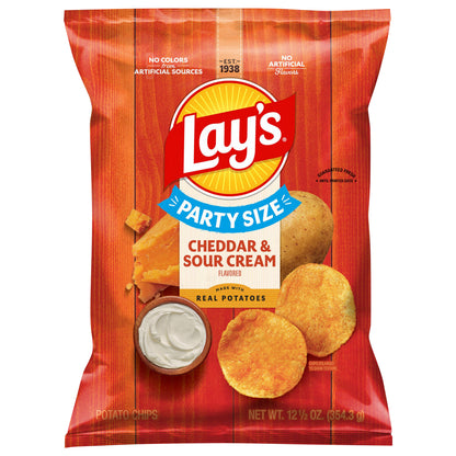 Lay's Potato Chips Cheddar & Sour Cream Flavored 12 1/2 Oz