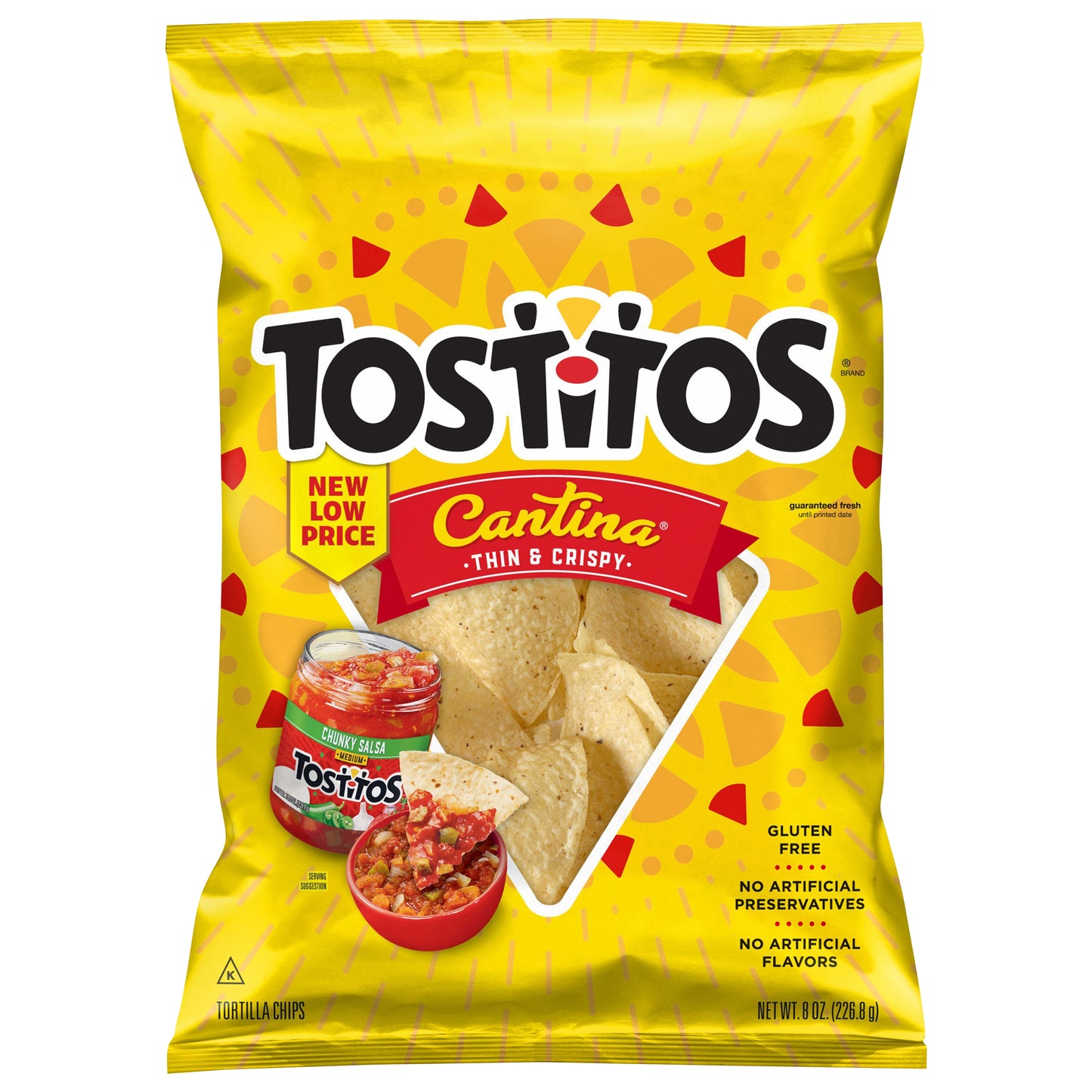Tostitos Cantina Tortilla Chips Thin & Crispy, 8 Oz