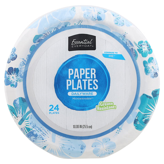 Essential Everyday Paper Plates - 24 Plates