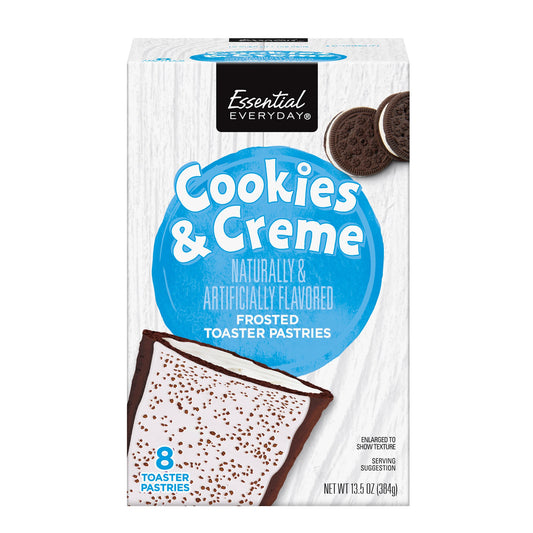 Essential Everyday Cookie & Creme Frosted Toaster Pastries