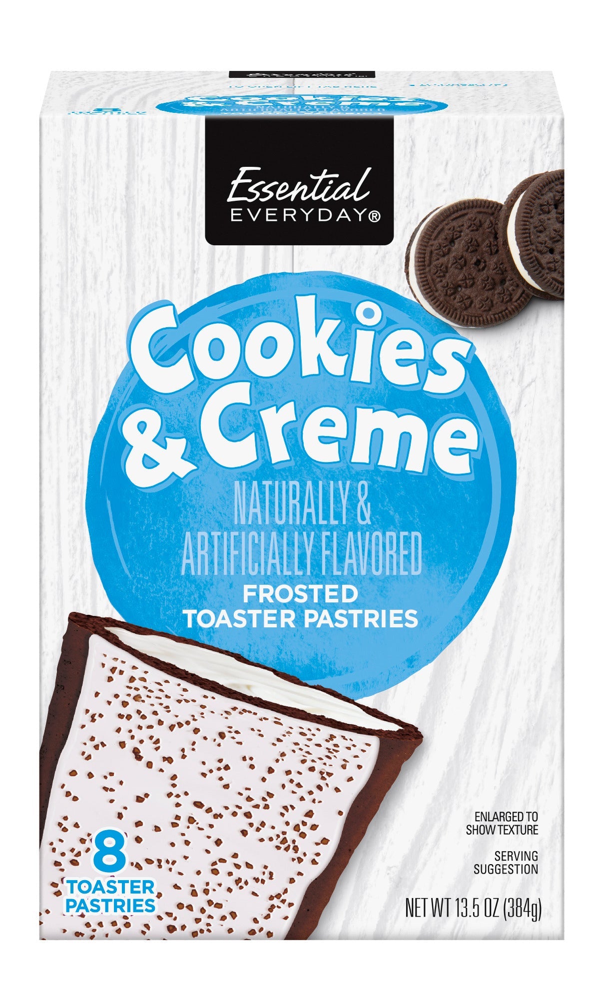 Essential Everyday Cookie & Creme Frosted Toaster Pastries