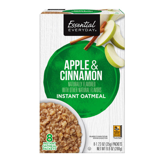 Essential Everyday Apple & Cinnamon Instant Oatmeal