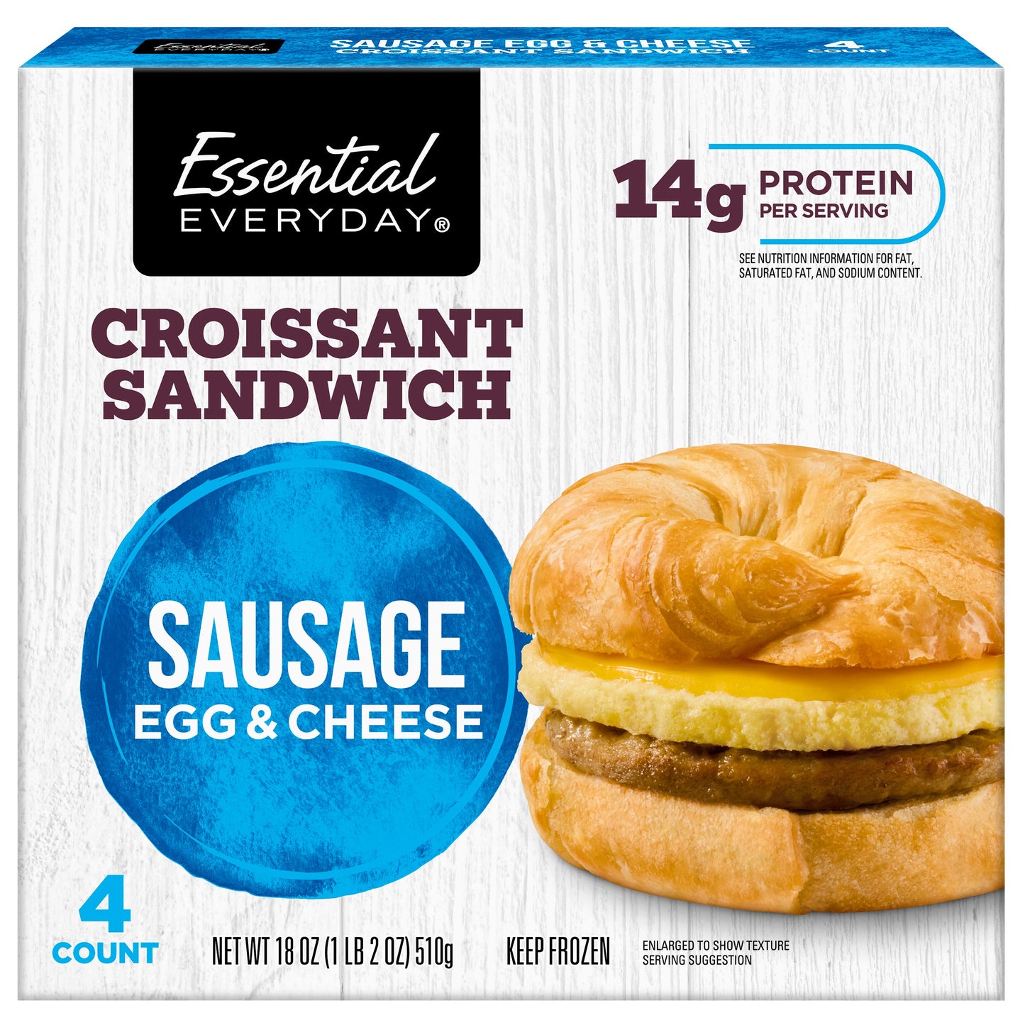 Essential Everyday Croissant Sandwich Sausage & Cheese