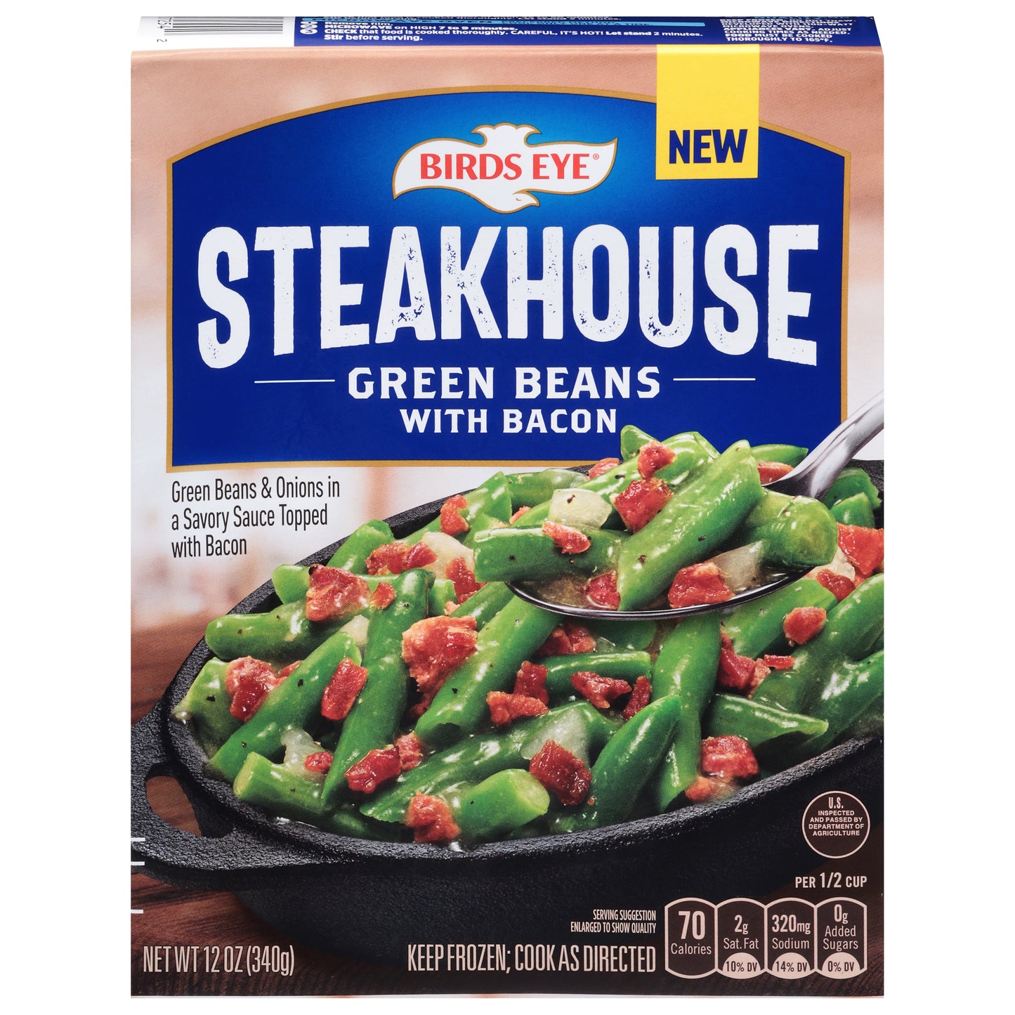 Birds Eye Steakhouse Green Beans with Bacon 12 oz