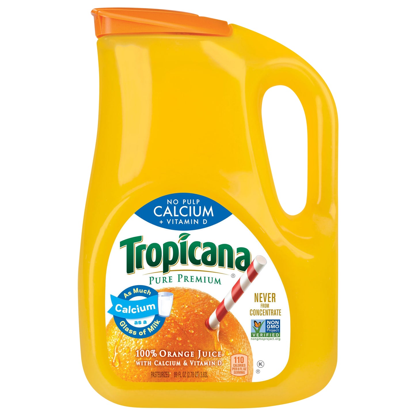 Tropicana Pure Premium 100% Orange Juice No Pulp 89 Fl Oz
