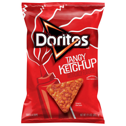 Doritos Tortilla Chips Tangy Ketchup 9 1/4 Oz