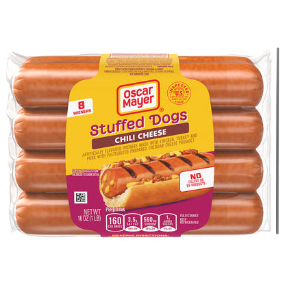 Oscar Mayer Chili Cheese Stuffed Dogs, 8 ct Pack
