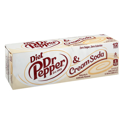 Dr Pepper 12 Pack Diet Cream Soda 12 ea