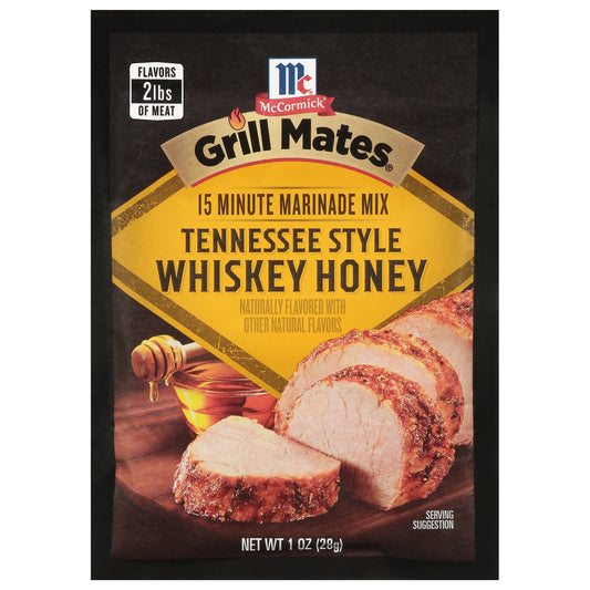 McCormick Grill Mates 15 Minute Tennessee Style Whiskey Honey Marinade Mix 1 oz