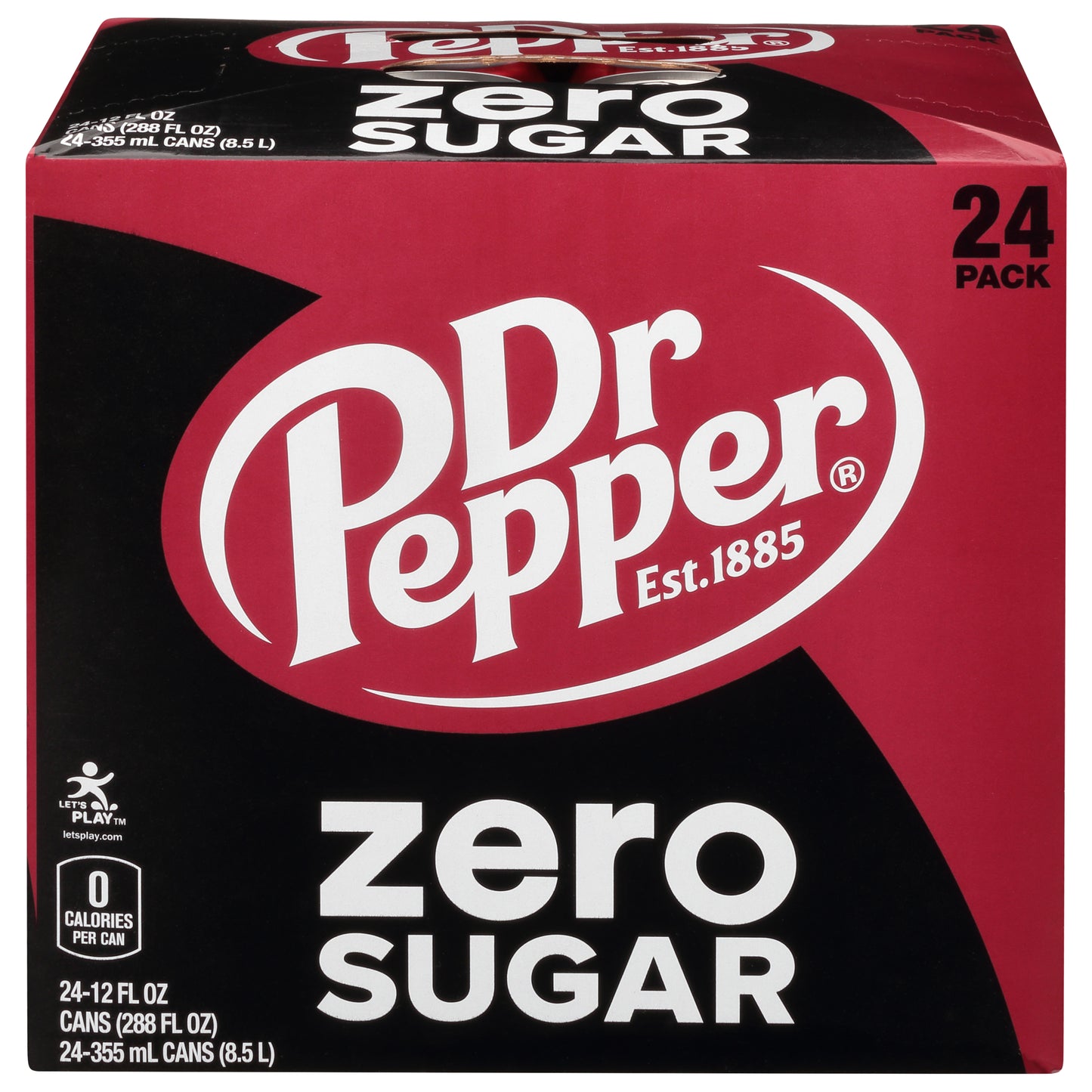 Dr Pepper Zero Sugar 24 Pack Soda 24 ea