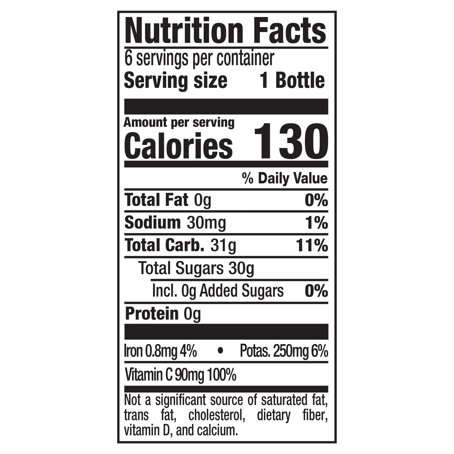 Mott's 100% Apple White Grape Juice, 8 fl oz bottles, 6 pack