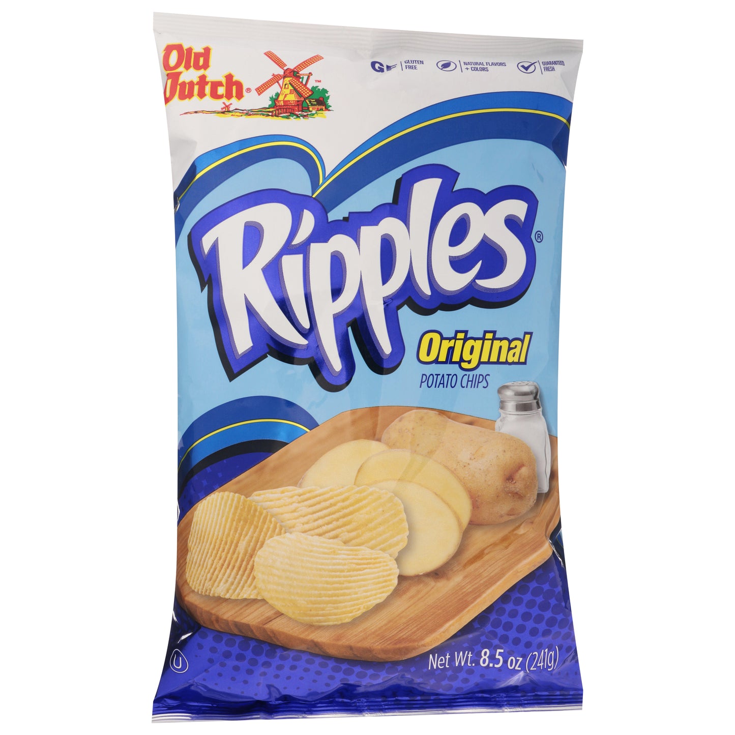 Old Dutch Ripples Original Potato Chips  8.5 oz