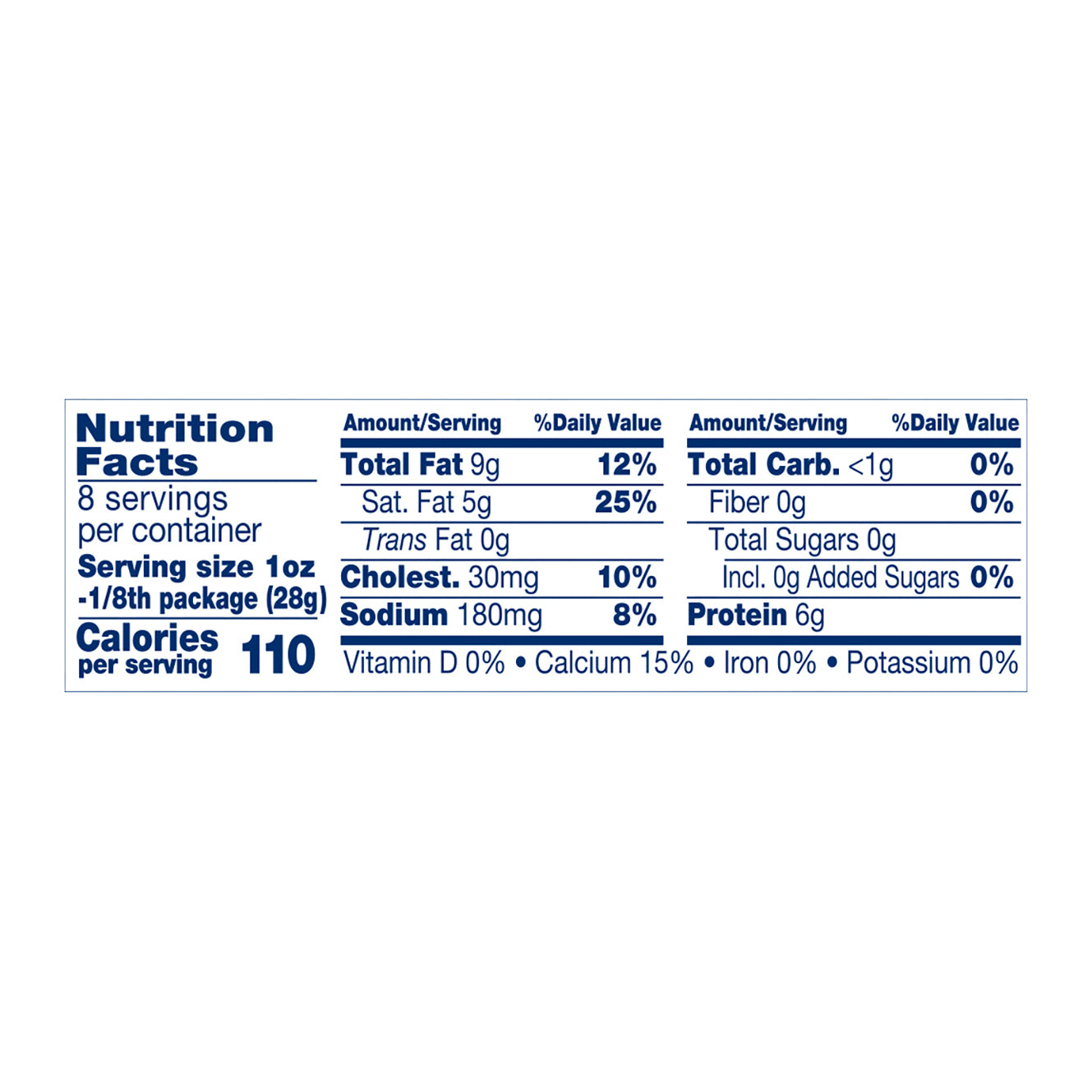 Crystal Farms Wisconsin Sharp Cheddar Cheese Block, 8 oz