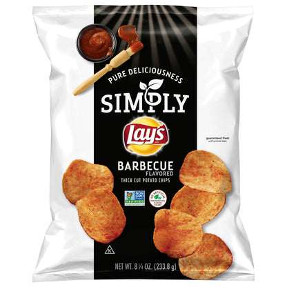 Lay's Simply Thick Cut Potato Chips Barbecue 8 1/4 Oz