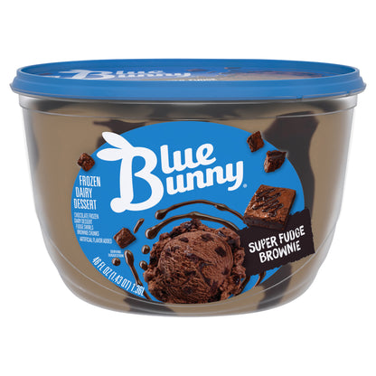 Blue Bunny Super Fudge Brownie Frozen Dessert, 46 fl oz