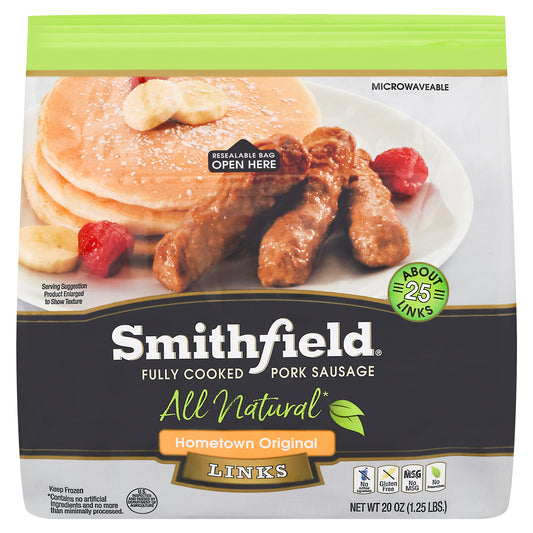 Smithfield All Natural Hometown Original Pork Sausage 20 oz