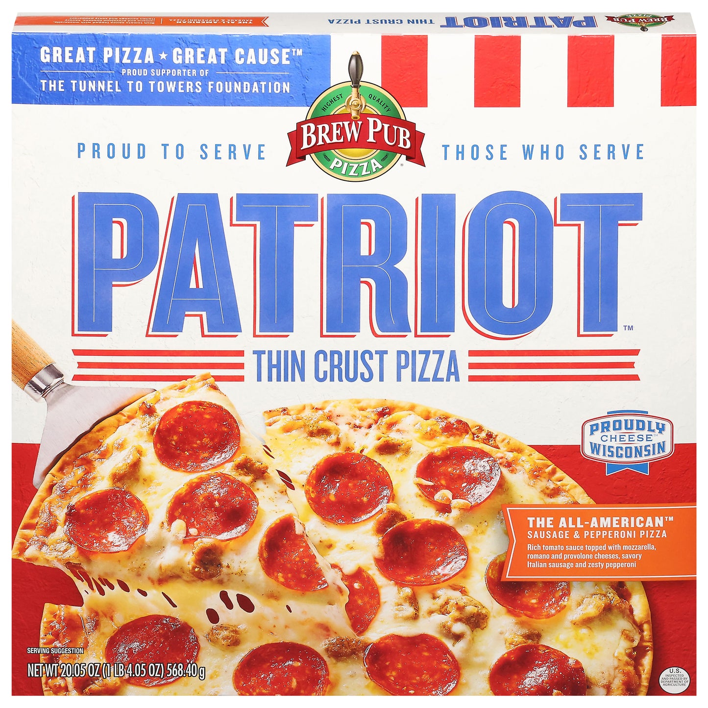 Patriot Thin Crust The All-American Pizza 20.5 oz