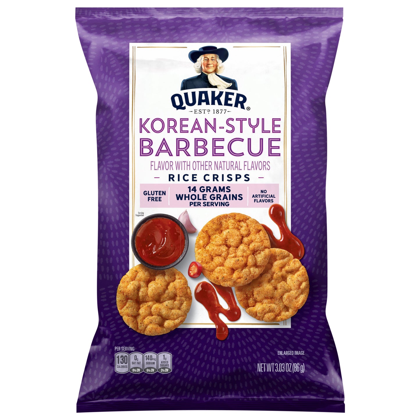 Quaker Rice Crisps Korean Style Barbecue 3.03 Oz