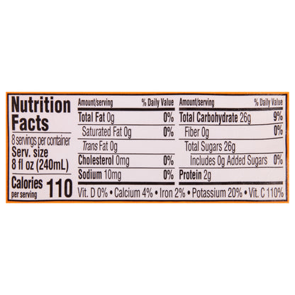 Prairie Farms From Concentrate 100% Pure Premium Orange Juice 0.5 gl