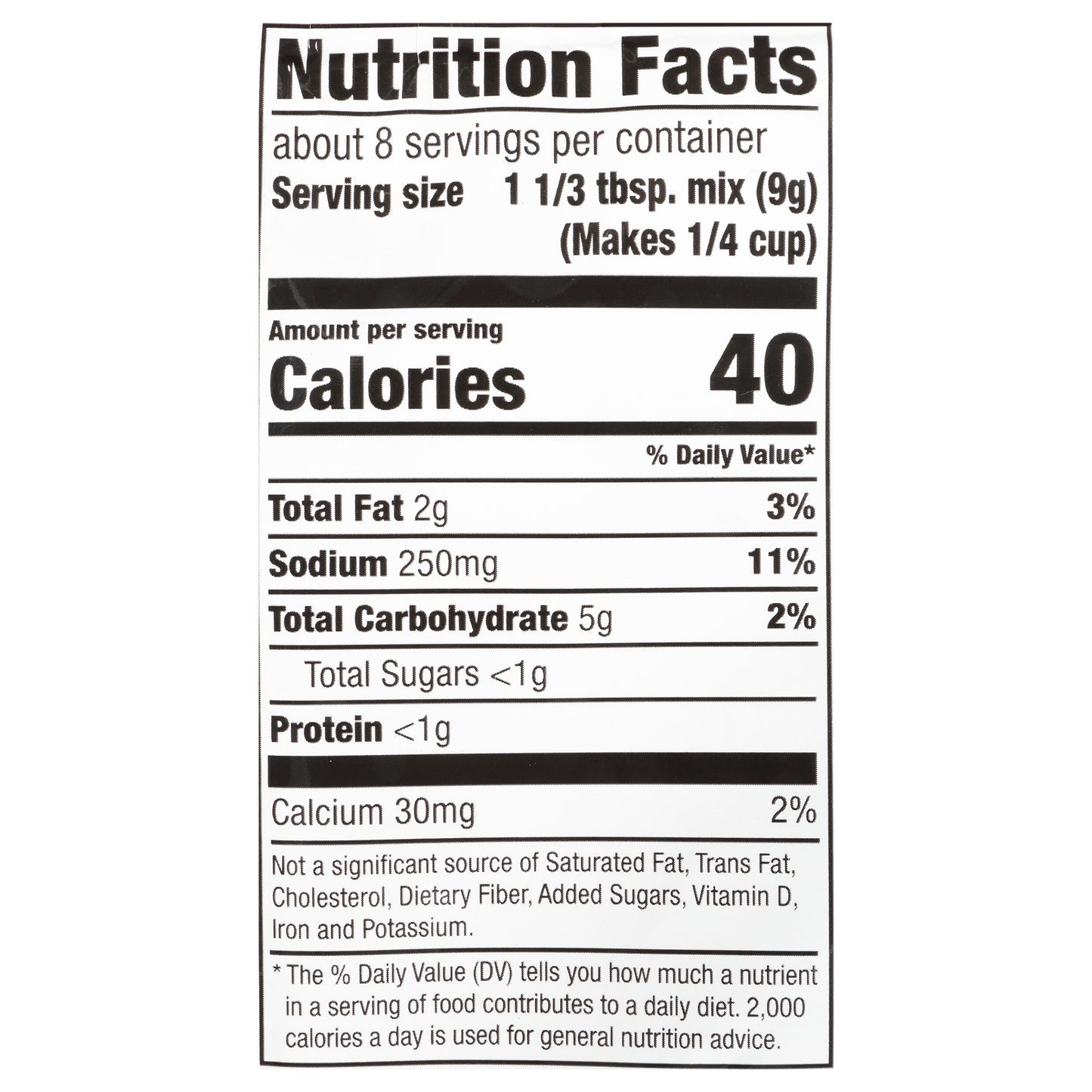 McCormick Country Gravy Mix - Peppered, 2.64 oz