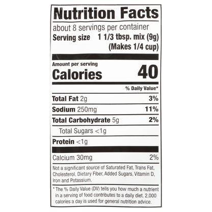 McCormick Country Gravy Mix - Peppered, 2.64 oz